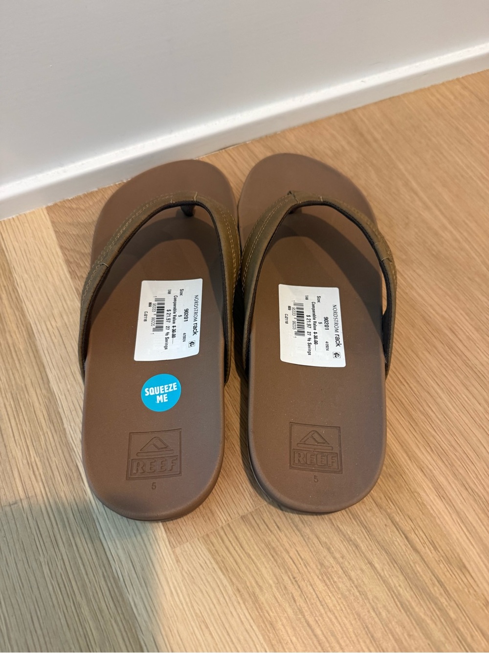 Reef Brown Flip Flop Sandals - Picture 2 of 3